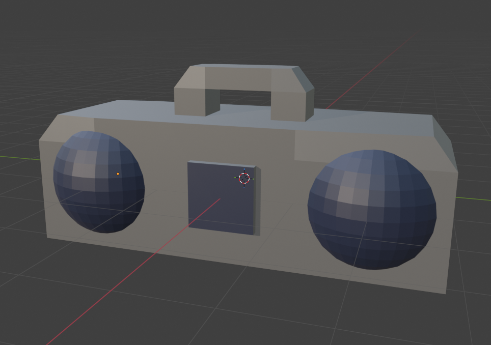 Boombox in Blender